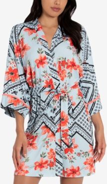 Printed Wrap Robe