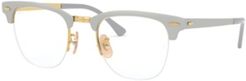 RX3716VM Clubmaster Metal Optics Unisex Square Eyeglasses