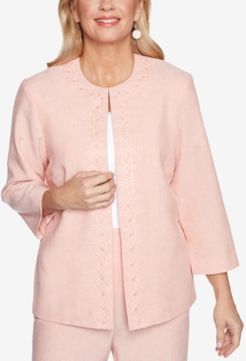 Petite Springtime In Paris Scroll-Embroidered Jacket