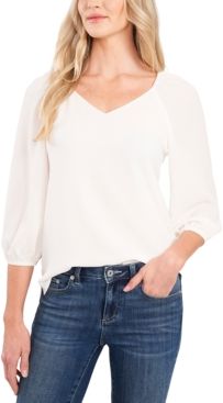 V-Neck Soft Textured Top