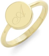 Annie Initial Coin Ring