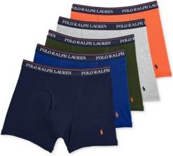 5-Pk. Classic-Fit Moisture-Wicking Cotton Boxer Briefs