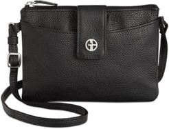 Leather Softy Mini Accordion Crossbody, Created for Macy's