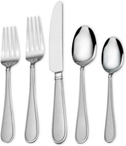 Gourmet Basics by Mikasa 18/0 Stainless Steel 20-Pc. Westfield Frost Flatware Set, Service for 4