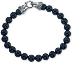 Onyx (8mm) Beaded Bracelet in Sterling Silver, Created for Macy's