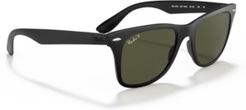 Polarized Polarized Sunglasses, RB4195 Wayfarer Liteforce