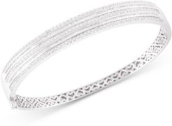 Diamond Bangle Bracelet (2 ct. t.w.) in 10k White Gold