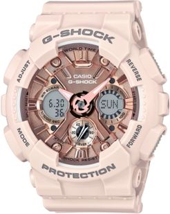 Analog-Digital Blush S Peach Resin Strap Watch 46mm GMAS120MF-4A