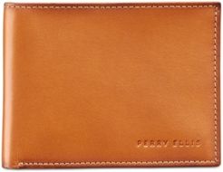 Perry Ellis Men's Super-Slim Leather Wallet