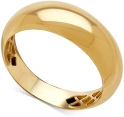 Polished Dome Ring in 14k Gold