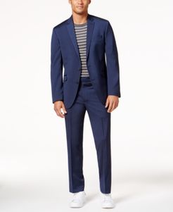 Big and Tall Slim-Fit Navy Iridescent Ready Flex Suit