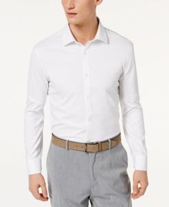 Ultimate Active Slim-Fit Non-Iron Performance Stretch Solid White Dress Shirt, Created for Macy's