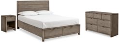 Tribeca Storage Bedroom Furniture, 3-Pc. Set (California King Bed, Dresser & Nighstand), Created for Macy's
