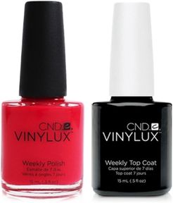 Creative Nail Design Vinylux Lobster Roll Nail Polish & Top Coat (Two Items), 0.5-oz, from Purebeauty Salon & Spa