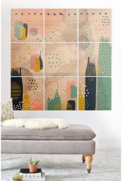 Marta Barragan Camarasa Abstract 9-Pc. Printed Wood Wall Mural