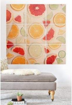 Ingrid Beddoes Citrus Fresh 9-Pc. Printed Wood Wall Mural