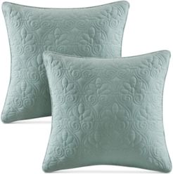 Quebec 20" x 20" Quilted Decorative Pillow 2-Pack