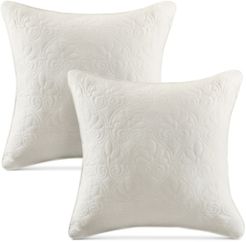 Quebec 20" x 20" Quilted Decorative Pillow 2-Pack