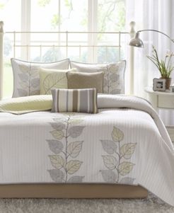 Caelie 6-Pc. Quilted King Coverlet Set Bedding