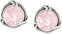 Rose Quartz Stud Earrings (4-1/2 ct. t.w.) in Sterling Silver