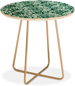 Little Arrow Design Co modern moroccan in emerald Round Side Table