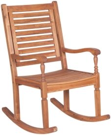 Solid Acacia Wood Outdoor Patio Rocking Chair