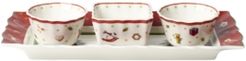 Closeout! Villeroy & Boch Toy's Delight Set of 3 Dip Bowls with Tray