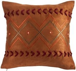 Embroidered Aztec 18"x18" Pillow