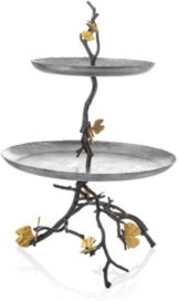 Butterfly Gingko 2 Tier Etagere