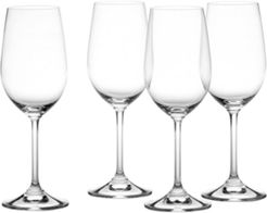 Glassware, Set of 4 Vintage Classic White Wine Glasses