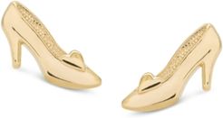 Children's Cinderella Slipper Stud Earrings in 14k Gold