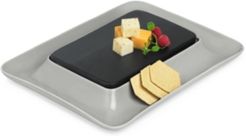 Closeout! Hotel Collection Modern Wood & Stone Cheese Cracker Server, Created for Macy's