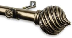 Bisque Curtain Rod 0.8125" Diameter 66" - 120"