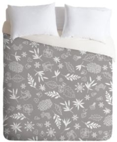 Iveta Abolina Oslo Winter Tan Twin Duvet Set Bedding