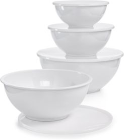 8-Pc. Melamine Bowl & Lid Set, Created for Macy's