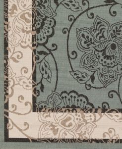 Alfresco Alf-9594 Sage/Black 18" Square Swatch