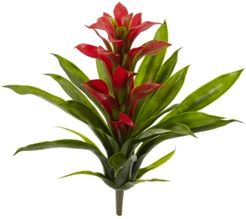 15-In. Bromeliad Artificial Flower, Set of 4