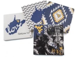 West Virginia University Spirit Thirstystone Coasters, Set of 4