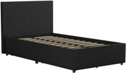 Novogratz Kelly Upholstered Twin Bed with Storage