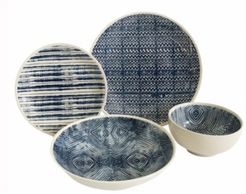 Blue and White 16 Piece Dinnerware Set