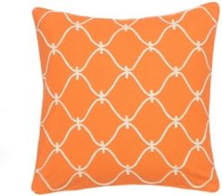 Home Serendipity Orange Rope Pillow