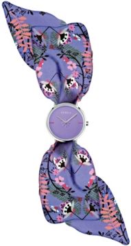 Giada Bandeau Purple Dial Silk Watch