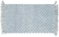 Arta Stonewash 17" x 24" Beaded Cotton Bath Rug Bedding