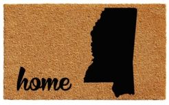 Mississippi 18" x 30" Coir/Vinyl Doormat Bedding