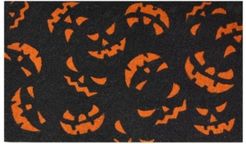 Scary Pumpkins 17" x 29" Coir/Vinyl Doormat Bedding