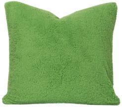 Playful Plush Jungle Green 26" Designer Euro Throw Pillow