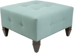 Nova Button Tufted Square Ottoman