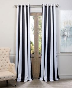 Awning Stripe Grommet Blackout 50" x 108" Curtain Panel