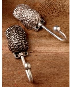 Kindwer Set of 2 All Seeing Owl Wall Hooks