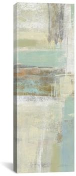 Shades of Celedon Ii by Silvia Vassileva Gallery-Wrapped Canvas Print - 36" x 12" x 0.75"